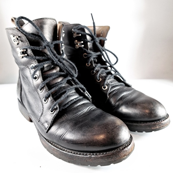 John Fluevog Shoes - John Fluevog Living Black Casual Lace-Up Boot Size Women 7 / Men 5